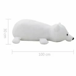 VidaXL Ours polaire en peluche 260 cm Blanc -Jouets Soldes image 5 80243