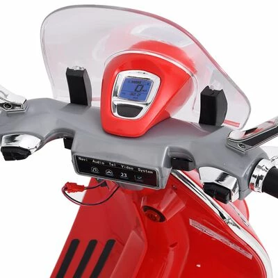 VidaXL Moto jouet électrique Vespa GTS300 Rouge 7 VidaXL Moto jouet électrique Vespa GTS300 Rouge – Image 5