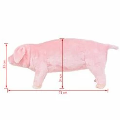 VidaXL Jouet en peluche Cochon rose XXL -Jouets Soldes image 5 91340