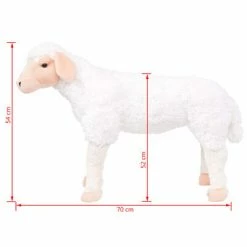 VidaXL Jouet en peluche Mouton Blanc XXL -Jouets Soldes image 5 91341