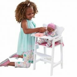 KidKraft Chaise haute de poupée Lil' 34,3 x 31 x 57,8 cm Blanc 61101 -Jouets Soldes image 6 417871