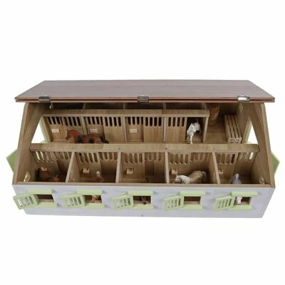 Kids Globe Écurie de chevaux avec 9 box à cheveux 1:232 Rose 610188 8 Kids Globe Écurie de chevaux avec 9 box à cheveux 1:232 Rose 610188 – Image 6