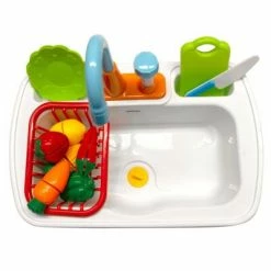 AXI Évier de cuisine de jeu avec accessoires Multicolore 13 AXI Évier de cuisine de jeu avec accessoires Multicolore -Jouets Soldes image 6 441676