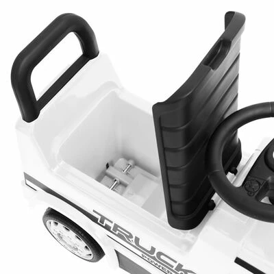 VidaXL Camion à pédales Mercedes-Benz Blanc 8 VidaXL Camion à pédales Mercedes-Benz Blanc – Image 6