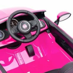 VidaXL Voiture électrique pour enfants Fiat 500 Rose -Jouets Soldes image 6 80318