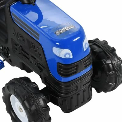 VidaXL Tracteur avec pédales pour enfants Bleu 8 VidaXL Tracteur avec pédales pour enfants Bleu – Image 6