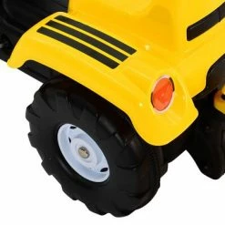 VidaXL Tracteur à pédales avec remorque pour enfants Jaune 13 VidaXL Tracteur à pédales avec remorque pour enfants Jaune -Jouets Soldes image 6 80377