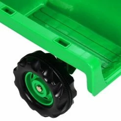 VidaXL Tracteur à pédales avec remorque pour enfants Vert et noir 13 VidaXL Tracteur à pédales avec remorque pour enfants Vert et noir -Jouets Soldes image 6 80381